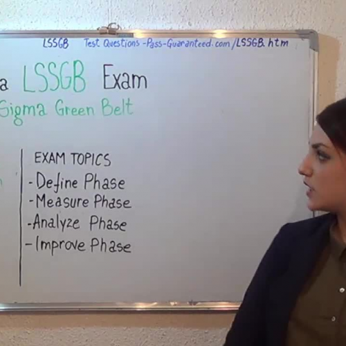 LSSGB – Practice Exam Test Questions Six Sigma