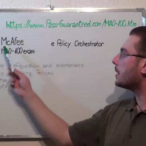 MA0-100 – Practice Exam Test Questions Mcafee