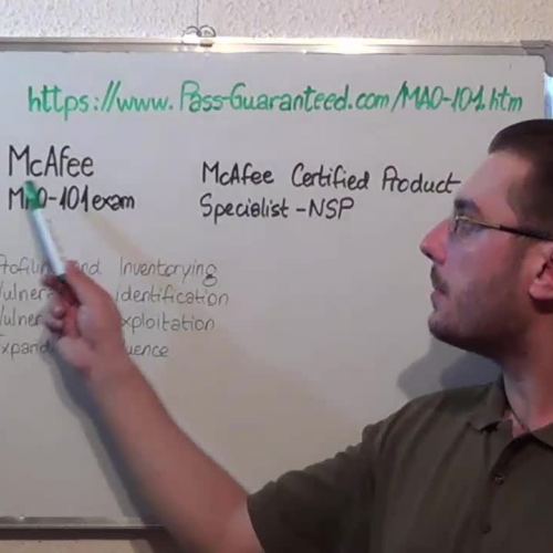 MA0-101 – Practice Exam Test Questions Mcafee