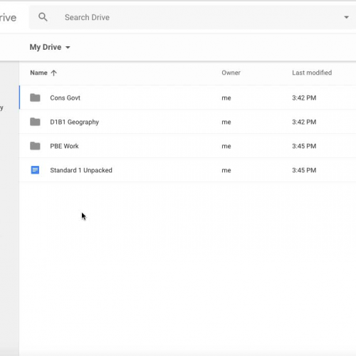 Putting Files in Folders in Google Drive