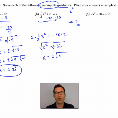 Common Core Algebra II.Unit 9.Lesson 1.Imaginary Numbers