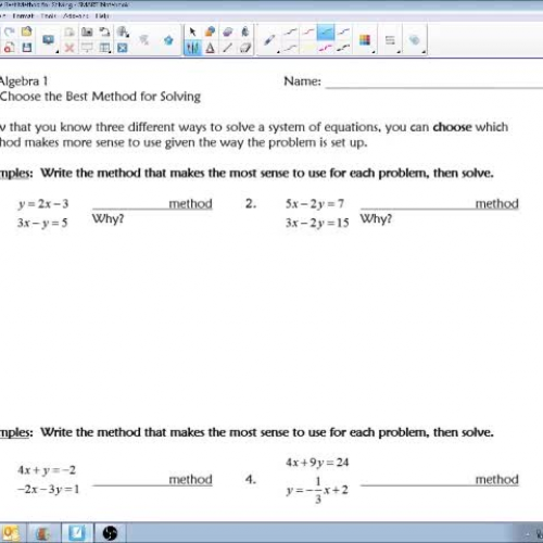 7.4 Choose the Best Method for Solving Systems of Equations