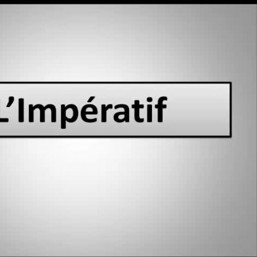 L'imperatif