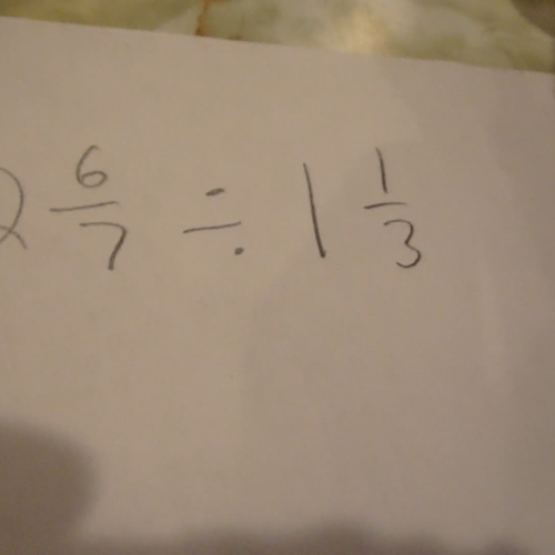 Dividing Mixed Numbers Video