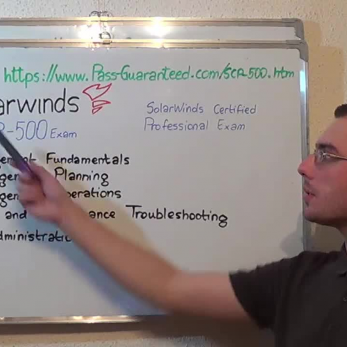 SCP-500 – Practice Exam Test Questions SolarWinds