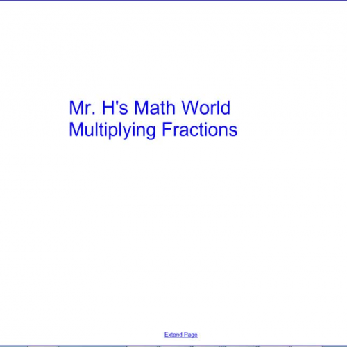 Multiplying Fractions