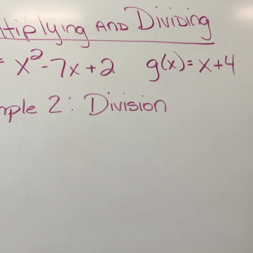 Lesson 6-1: Operations w/ Functions (Lesson 2c)