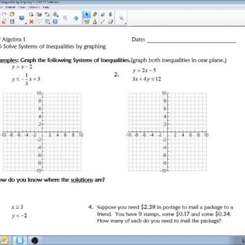 7.6 Solving Systems of Inequalities by Graphing