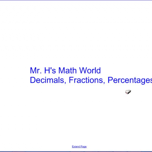 Decimals, Fractions, and Percentages