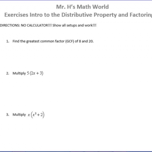 Exercises_Intro to the Distributive Property and Factoring_1