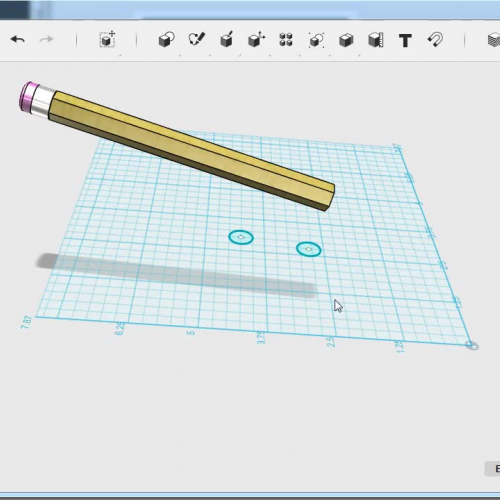 wood part of a pencil 