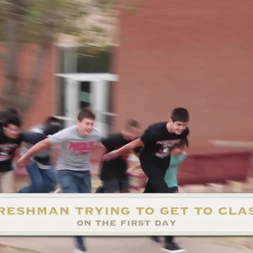 Vine - Freshman Trying to Get To Class on 1st Day of School