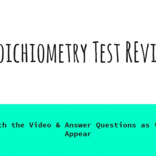 Stoichiometry Review