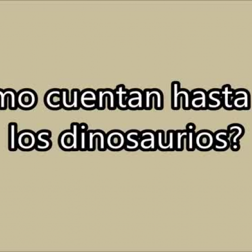 Cómo cuentan hasta diez los dinosaurios