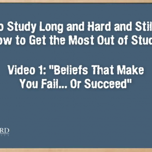Beliefs That Make You Fail…Or Succeed V1