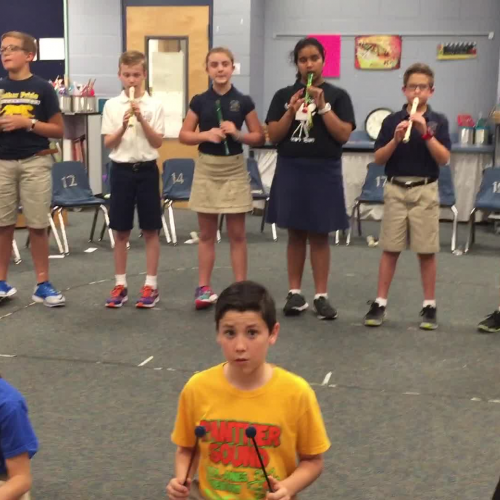 16-17 Ms. Etts' 5th grade class playing "Chinese New Year" by Kriske/DeLelles