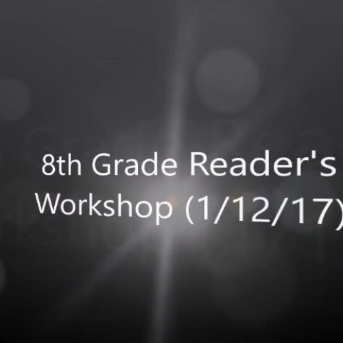 Reader's Workshop 8th Grade-GMS