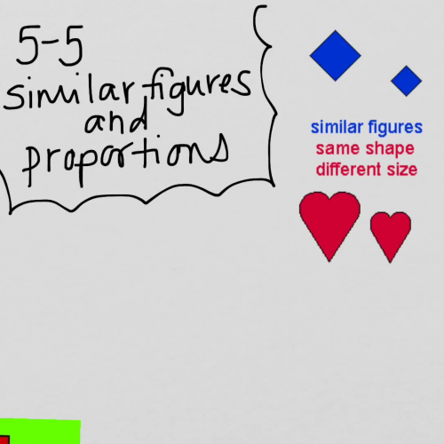 5-5 Similar Figures and Proportions