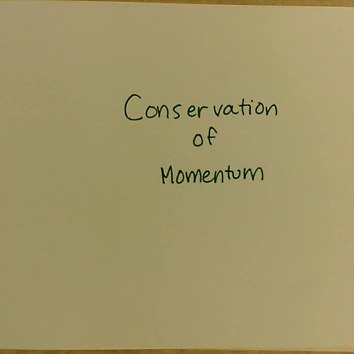 Conservation of Momentum 2