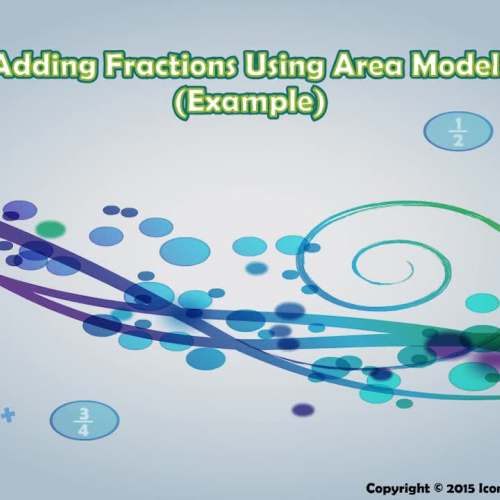 Adding Fractions Using Area Models (Example)