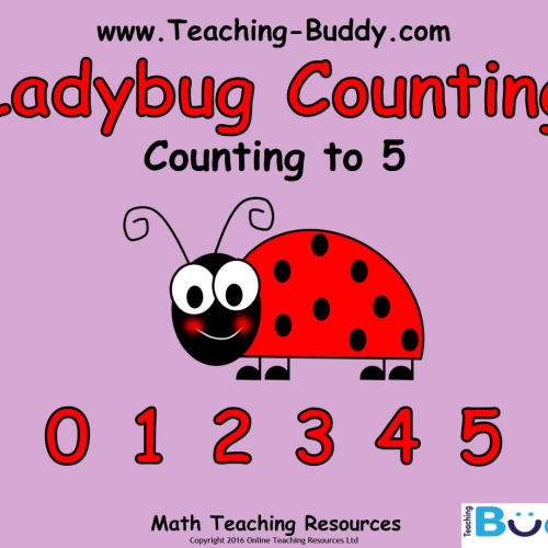 Ladybug Counting  - Count to tell the number of objects 