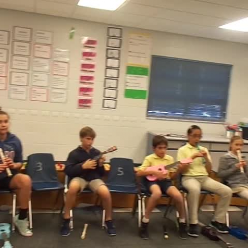 16-17 Ms. Etts' 5th grade class playing "A Boy Named Sean" by Kriske/DeLelles