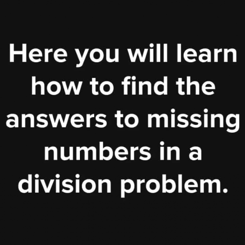 Missing Number Division