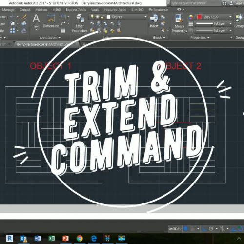 trim and extend command