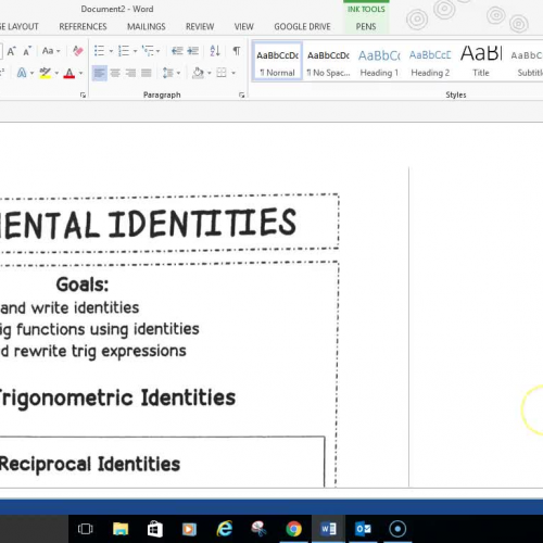 Pre-Cal Trig Identities Part 2