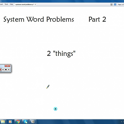 Systems word problems part 2
