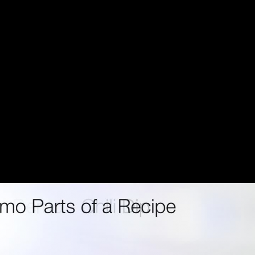 Silent Demo - Parts of a Recipe - Chili Dip