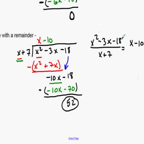 Long Division of polynomials explained