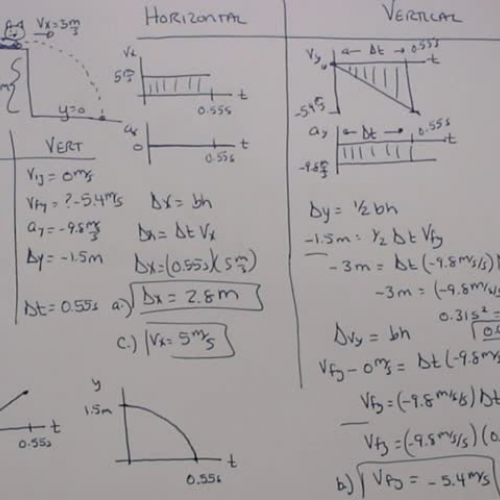 Solving a Horizontally Launched Projectile Problem