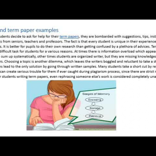 How to find term paper examples