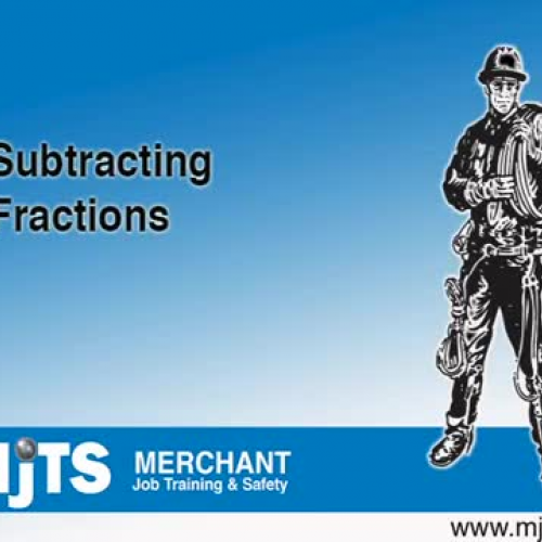 Subtracting Fractions for the Electrician