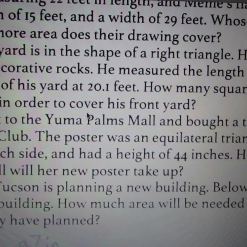 area of a triangle video