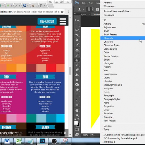 Colors set the mood of websites
