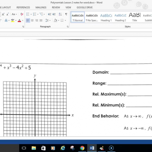 Alg 2 Polynomials Lesson 2 Part 3