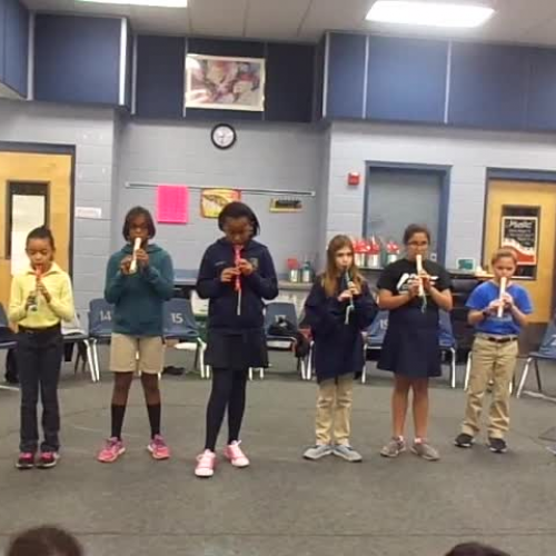 16-17 Ms. Hamilton's 4th grade class ""Green Sally Up" arr. by Purdum