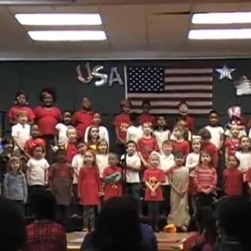 Kindergarten Patriotic Symbols Program,  WVES 2017