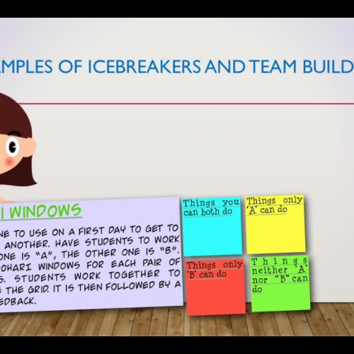 Active learning : how to use Icebreaker and team builder in your class