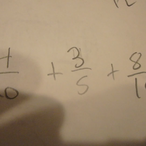 finding a common denominator
