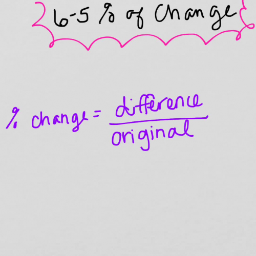 6-5 Percent of Change