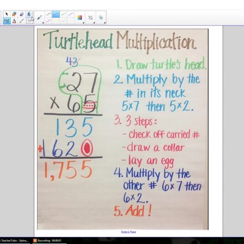 Turtlehead Multiplication with Three Digits