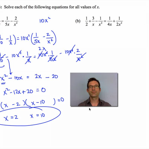 Common Core Algebra II.Unit 10.Lesson 12.Solving Rational Equations