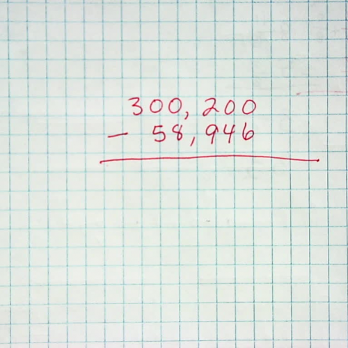 Subtraction Across Zeros  With Regrouping  