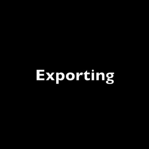How to export 