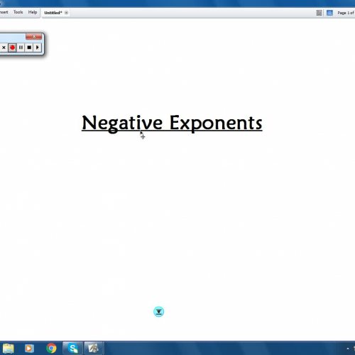 Polynomials Part 5- Negative Exponents