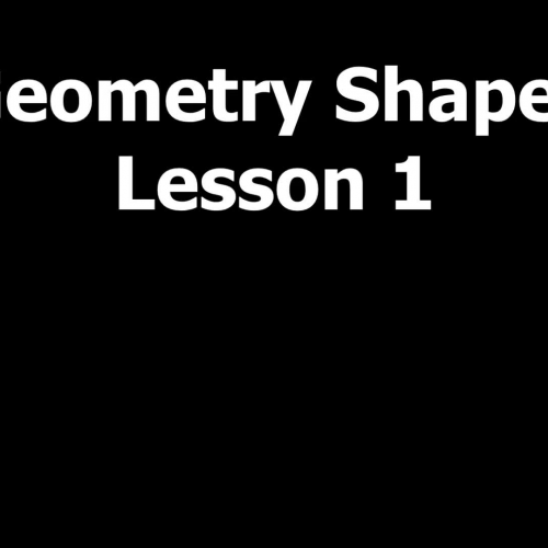 Geometry Shapes Lesson 1
