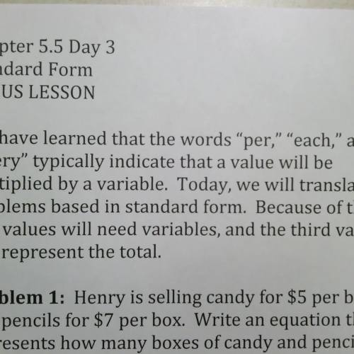 SSHSMATH - Ch 5 Sect 5 Day 3